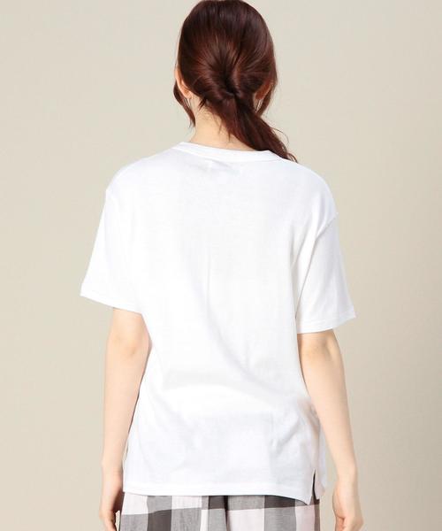 BEAUTY&YOUTH UNITED ARROWS（ビューティーアンドユースユナイテッドアローズ）の「BY AMERICANA プリントポケットTEE　◆（Tシャツ/カットソー・レディース・ホワイト/クリーム/ネイビー・フリー）」の9枚目の写真