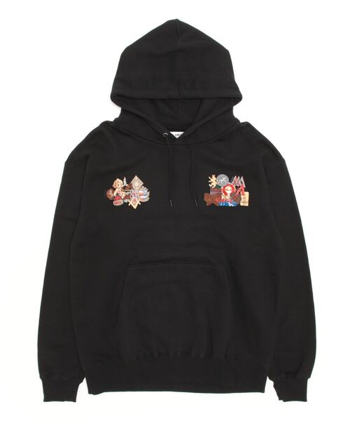 amok(アモク)の「amok /アモク/EMBOIDERY HOODED(パーカー・メンズ・ブラック・L)」の1枚目の写真