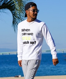 ネオンワンポイントモールニット