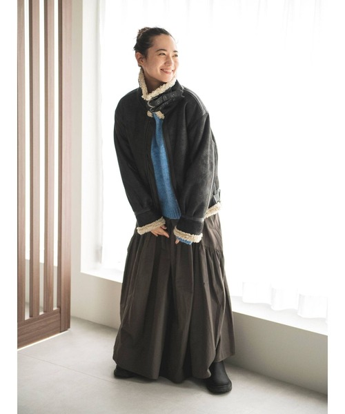 Ungrid（アングリッド）の「カラーモヘア混ルーズニット（ニット/セーター・レディース・オレンジ/ダークグリーン/ブルー/ピンク/イエロー/アイボリー/ブラック・FREE）」の10枚目の写真