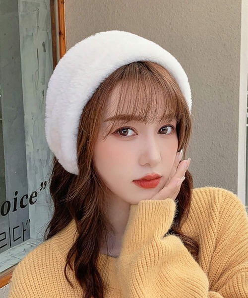 セール】フェイクファー 耳当て カチューシャ イヤマフ もこもこ