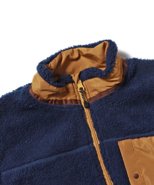 F.O.KIDS（エフオーキッズ）の「F.O.KIDS/エフオーキッズ リバーシブルボアジャケット（ブルゾン・キッズ・パープル/オレンジ/カーキ/キナリ/ネイビー・140/120/130）」の8枚目の写真