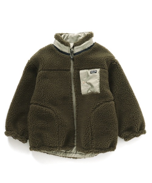 F.O.KIDS（エフオーキッズ）の「F.O.KIDS/エフオーキッズ リバーシブルボアジャケット（ブルゾン・キッズ・パープル/オレンジ/カーキ/キナリ/ネイビー・140/120/130）」の20枚目の写真