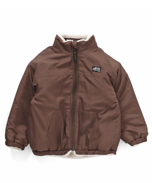 F.O.KIDS（エフオーキッズ）の「F.O.KIDS/エフオーキッズ リバーシブルボアジャケット（ブルゾン・キッズ・パープル/オレンジ/カーキ/キナリ/ネイビー・140/120/130）」の19枚目の写真