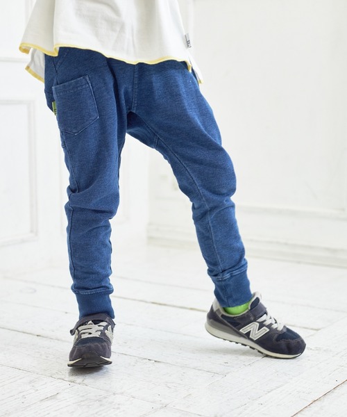 MAKE YOUR DAY（メイクユアデイ）の「ラウンドカットソーパンツ■80～140cm（スウェットパンツ・キッズ・ブルー/ネイビー/グレー・140/100/110/120/130/90/80）」の21枚目の写真