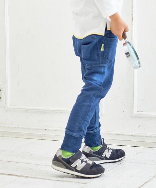 MAKE YOUR DAY（メイクユアデイ）の「ラウンドカットソーパンツ■80～140cm（スウェットパンツ・キッズ・ブルー/ネイビー/グレー・140/100/110/120/130/90/80）」の22枚目の写真