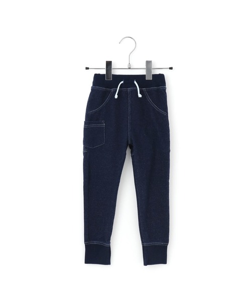 MAKE YOUR DAY（メイクユアデイ）の「ラウンドカットソーパンツ■80～140cm（スウェットパンツ・キッズ・ブルー/ネイビー/グレー・140/100/110/120/130/90/80）」の4枚目の写真