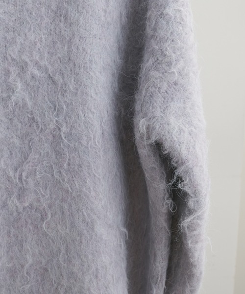 natural couture（ナチュラルクチュール）の「WEB限定/起毛MIXゆるニット（ニット/セーター・レディース・パープル系その他/ピンク/オフホワイト/ブラック・FREE）」の5枚目の写真