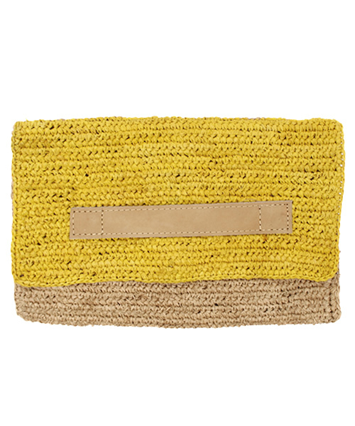CIAOPANIC（チャオパニック）の「【Ciaopanic】　 【Le Voyage en Panier】クラッチバック（クラッチバッグ・レディース・ブラック/イエロー/グレー・FREE）」の3枚目の写真