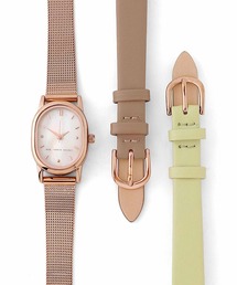 腕時計 メタル×レザーベルト3WAYウォッチ メタル×レザー3WAYウォッチ（アナログ腕時計）｜ANEMONE（アネモネ）の