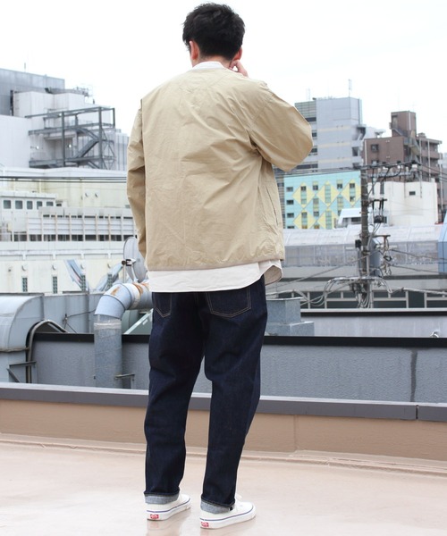 【希少XL相当/極美品】DANTON　シャツカーディガン 薄手 ベージュ 42 1237cd7e346e292798aa81a9431c88