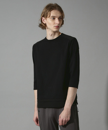 5351 POUR LES HOMMES | ナイロンコンビネーション七分袖プルオーバー Tシャツ(Tシャツ/カットソー)