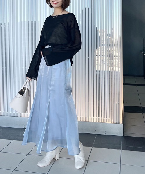 mysty woman（ミスティウーマン）の「シアーマーメイドフレアスカート