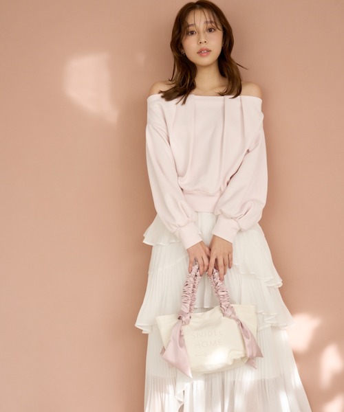 SNIDEL HOME（スナイデルホーム）の「オーガニックキャンパストート -SMALL-（トートバッグ・レディース・ライトピンク/ブラック/ピンクベージュ/ピンク・FREE）」の5枚目の写真