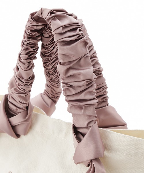 SNIDEL HOME（スナイデルホーム）の「オーガニックキャンパストート -SMALL-（トートバッグ・レディース・ライトピンク/ブラック/ピンクベージュ/ピンク・FREE）」の10枚目の写真