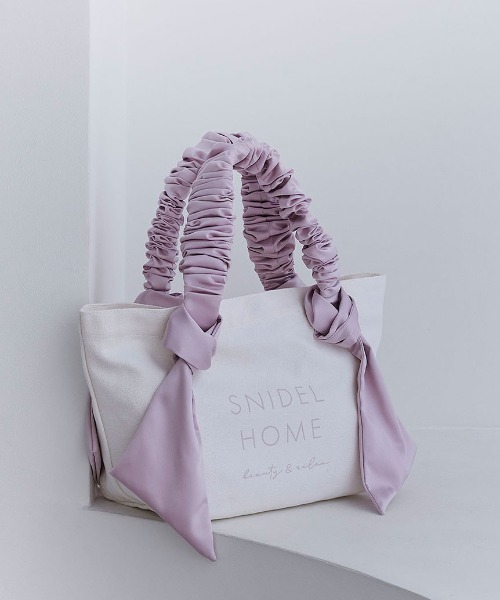 SNIDEL HOME（スナイデルホーム）の「オーガニックキャンパストート -SMALL-（トートバッグ・レディース・ライトピンク/ブラック/ピンクベージュ/ピンク・FREE）」の15枚目の写真