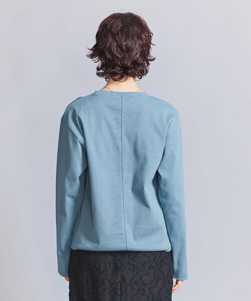 BEAUTY&YOUTH UNITED ARROWS（ビューティーアンドユースユナイテッドアローズ）の「コットン カットアウト ロングスリーブ Tシャツ（Tシャツ/カットソー・レディース・ブラック/ホワイト/ライトブルー・FREE）」の12枚目の写真