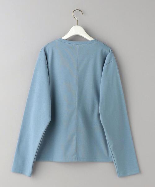 BEAUTY&YOUTH UNITED ARROWS（ビューティーアンドユースユナイテッドアローズ）の「コットン カットアウト ロングスリーブ Tシャツ（Tシャツ/カットソー・レディース・ブラック/ホワイト/ライトブルー・FREE）」の14枚目の写真