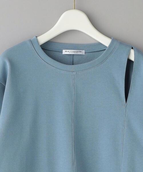 BEAUTY&YOUTH UNITED ARROWS（ビューティーアンドユースユナイテッドアローズ）の「コットン カットアウト ロングスリーブ Tシャツ（Tシャツ/カットソー・レディース・ブラック/ホワイト/ライトブルー・FREE）」の15枚目の写真