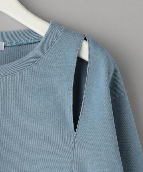 BEAUTY&YOUTH UNITED ARROWS（ビューティーアンドユースユナイテッドアローズ）の「コットン カットアウト ロングスリーブ Tシャツ（Tシャツ/カットソー・レディース・ブラック/ホワイト/ライトブルー・FREE）」の18枚目の写真