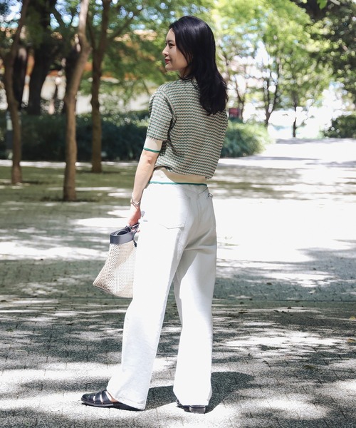 BEAMS HEART（ビームスハート）の「マルチジャカード ニットポロ