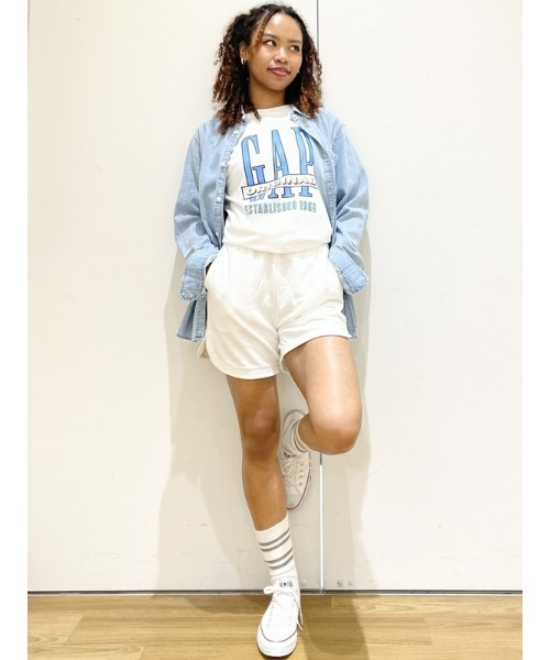 GAP（ギャップ）の「デニムポケットシャツ（シャツ/ブラウス・メンズ・ライトインディゴブルー/インディゴブルー・XS/S/M/L/XL）」の22枚目の写真