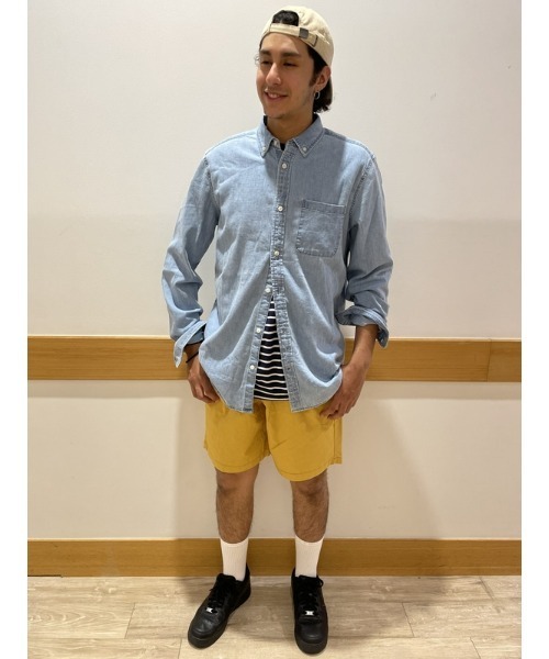 GAP（ギャップ）の「デニムポケットシャツ（シャツ/ブラウス・メンズ・ライトインディゴブルー/インディゴブルー・XS/S/M/L/XL）」の17枚目の写真