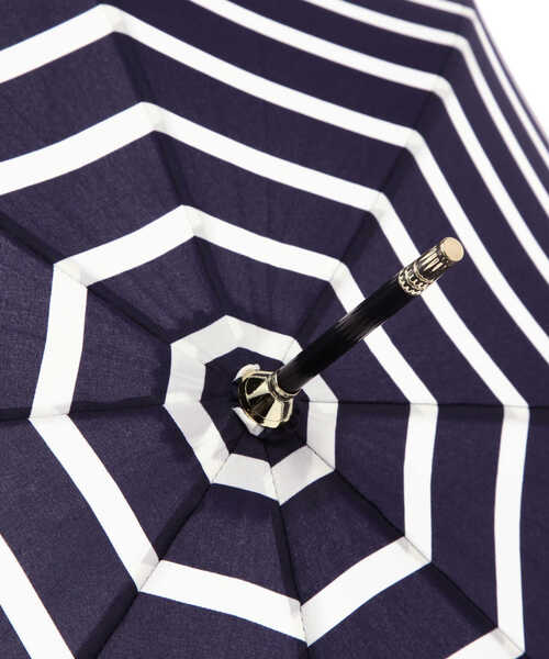 NATURAL BEAUTY BASIC（ナチュラルビューティーベーシック）の「リムカラーボーダー（長傘・レディース・ネイビー/オフホワイト・ﾌﾘ-）」の6枚目の写真