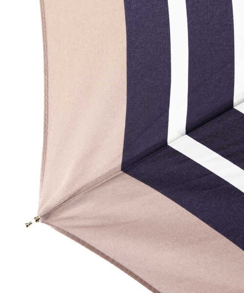 NATURAL BEAUTY BASIC（ナチュラルビューティーベーシック）の「リムカラーボーダー（長傘・レディース・ネイビー/オフホワイト・ﾌﾘ-）」の7枚目の写真