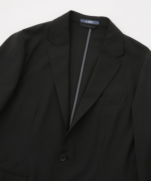 NANO universe(ナノユニバース)の「LB.03/「N JACKET」クイックドライ セットアップ(スーツジャケット・メンズ・グレー/ブラック・S/M/L)」の8枚目の写真
