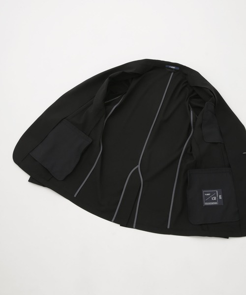 NANO universe(ナノユニバース)の「LB.03/「N JACKET」クイックドライ セットアップ(スーツジャケット・メンズ・グレー/ブラック・S/M/L)」の13枚目の写真