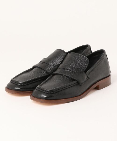 PASCUCCI（パスクッチ）の「【PASCUCCI】スクエアトウソフトレザーローファー(D31602)（ローファー・レディース・イエロー/ブラック・37/38/36）」の2枚目の写真