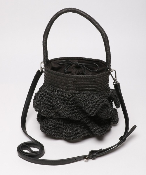 LAKOLE(ラコレ)の「ラッフルバケツトートバッグ / 180309(トートバッグ・レディース・ブラック/ナチュラル・FREE)」の11枚目の写真