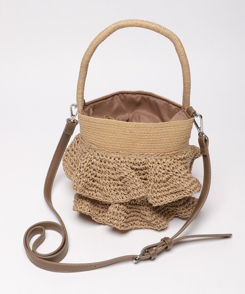 LAKOLE(ラコレ)の「ラッフルバケツトートバッグ / 180309(トートバッグ・レディース・ブラック/ナチュラル・FREE)」の15枚目の写真