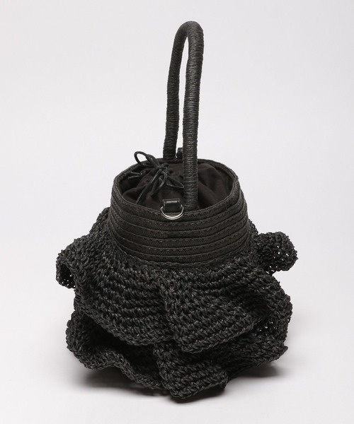 LAKOLE(ラコレ)の「ラッフルバケツトートバッグ / 180309(トートバッグ・レディース・ブラック/ナチュラル・FREE)」の7枚目の写真