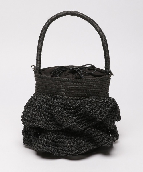 LAKOLE(ラコレ)の「ラッフルバケツトートバッグ / 180309(トートバッグ・レディース・ブラック/ナチュラル・FREE)」の9枚目の写真