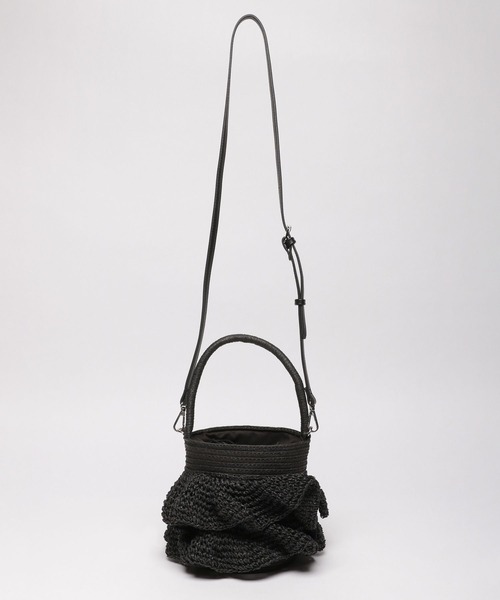 LAKOLE(ラコレ)の「ラッフルバケツトートバッグ / 180309(トートバッグ・レディース・ブラック/ナチュラル・FREE)」の5枚目の写真