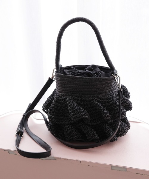 LAKOLE(ラコレ)の「ラッフルバケツトートバッグ / 180309(トートバッグ・レディース・ブラック/ナチュラル・FREE)」の21枚目の写真