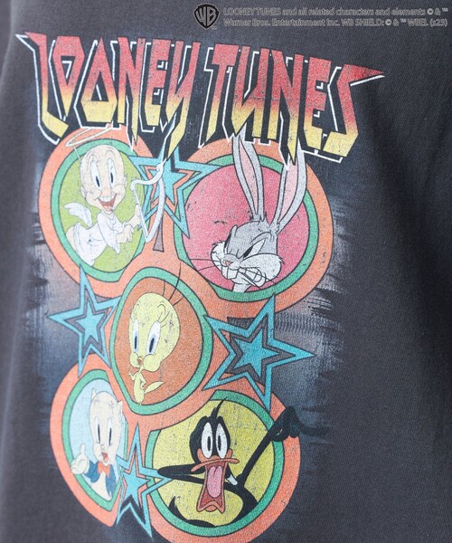 FREAK'S STORE(フリークスストア)の「【限定展開】Looney Tunes/ルーニー トゥーンズ 別注プリントTシャツ(Tシャツ/カットソー・レディース・オフホワイト/ブラック・ONE SIZE)」の14枚目の写真