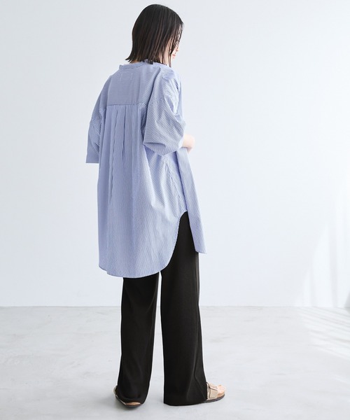 Chaco closet（チャコ クローゼット）の「リブセルフカットリブイージーパンツ（その他パンツ・レディース・ネイビー/ダークブラウン/ブラック/アイボリー/オリーブ・FREE）」の14枚目の写真