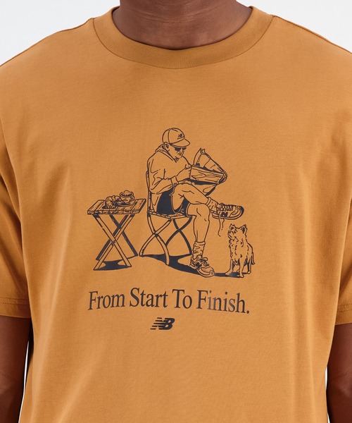 NEW BALANCE(ニューバランス)の「NB Essentials Caf NB ショートスリーブTシャツ(Tシャツ/カットソー・メンズ・ブラウン系その他/オフホワイト・MEDIUM/SMALL/LARGE/XX-LARGE/X-LARGE)」の9枚目の写真