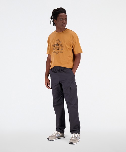 NEW BALANCE(ニューバランス)の「NB Essentials Caf NB ショートスリーブTシャツ(Tシャツ/カットソー・メンズ・ブラウン系その他/オフホワイト・MEDIUM/SMALL/LARGE/XX-LARGE/X-LARGE)」の10枚目の写真