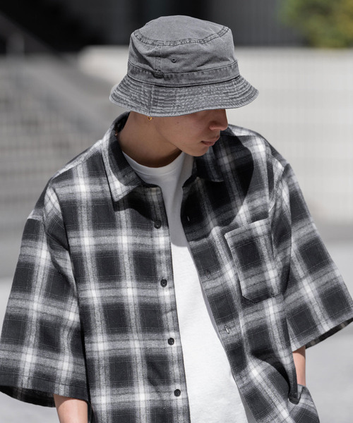 newhattan（ニューハッタン）の「NEWHATTAN ニューハッタン Bucket Hat pigment dyed バケットハット（ハット・メンズ・ネイビー/ダークブラウン/バーガンディー/オレンジ/オリーブ/カーキ/チャコール/レッド/ブラック/ピンク/サンドグレー・L/S）」の13枚目の写真