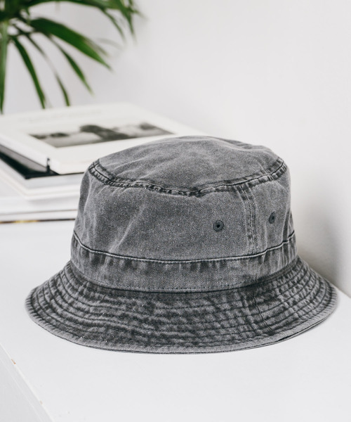 newhattan（ニューハッタン）の「NEWHATTAN ニューハッタン Bucket Hat pigment dyed バケットハット（ハット・メンズ・ネイビー/ダークブラウン/バーガンディー/オレンジ/オリーブ/カーキ/チャコール/レッド/ブラック/ピンク/サンドグレー・L/S）」の14枚目の写真