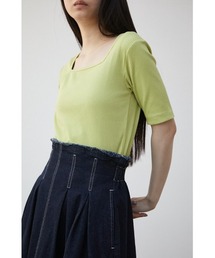 AZUL by moussy | 2WAY RIB TOPS/2WAYリブトップス(Tシャツ/カットソー)