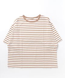 Samansa Mos2 | ビッグシルエットボーダーTシャツ(Tシャツ/カットソー)