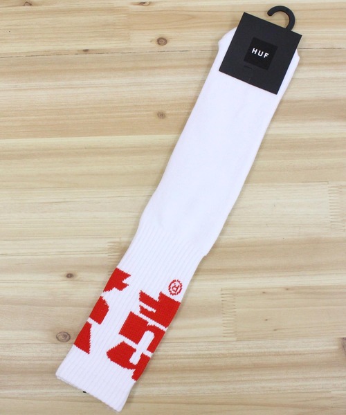 HUF（ハフ）の「オーバーサイズハフソックス OVERSIZED HUF SOCK（ソックス/靴下・メンズ・ブラック/ホワイト・ONE）」の7枚目の写真