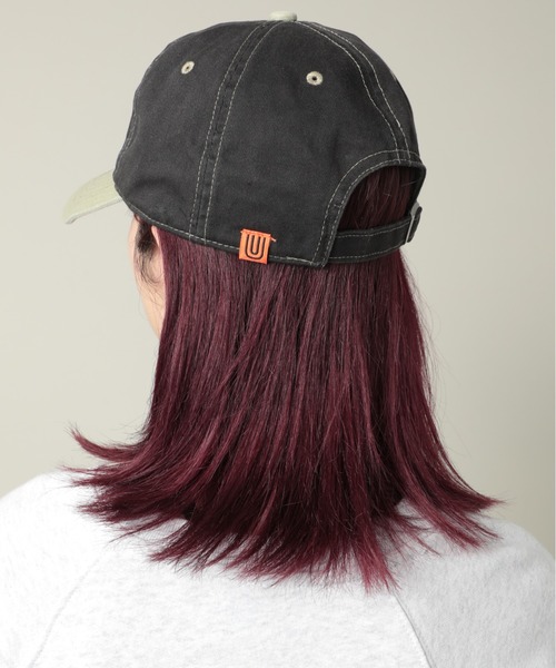 UNIVERSAL OVERALL（ユニバーサルオーバーオール）の「【UNIVERSAL OVERALL】UOロゴ刺繍バイカラーコットンキャップ ※DS1493 YMY（キャップ・メンズ・グレー/ブルー/ブラック/グリーン/ブラウン/ホワイト・FREE）」の18枚目の写真