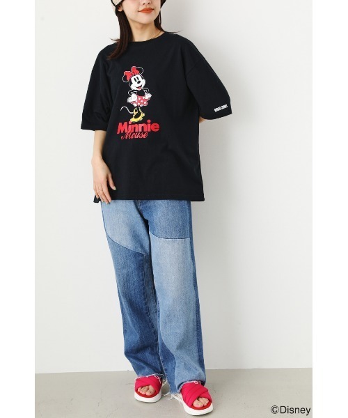 RODEO CROWNS WIDE BOWL（ロデオクラウンズワイドボウル）の「(M&F)アソートＴシャツ（Tシャツ/カットソー・レディース・ブラック/ダークグリーン/ブルー/オフホワイト・FREE）」の5枚目の写真