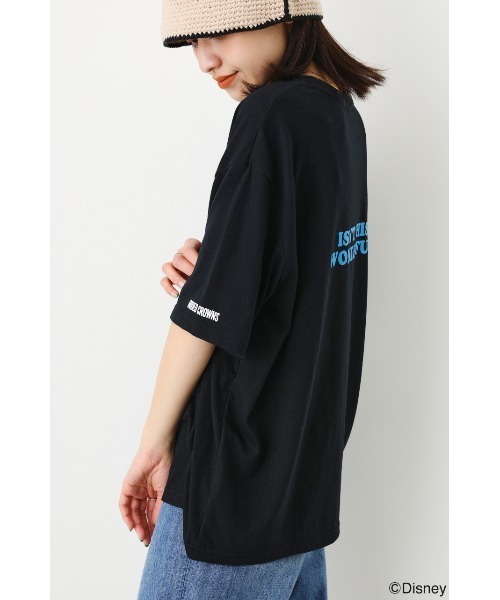 RODEO CROWNS WIDE BOWL（ロデオクラウンズワイドボウル）の「(M&F)アソートＴシャツ（Tシャツ/カットソー・レディース・ブラック/ダークグリーン/ブルー/オフホワイト・FREE）」の6枚目の写真